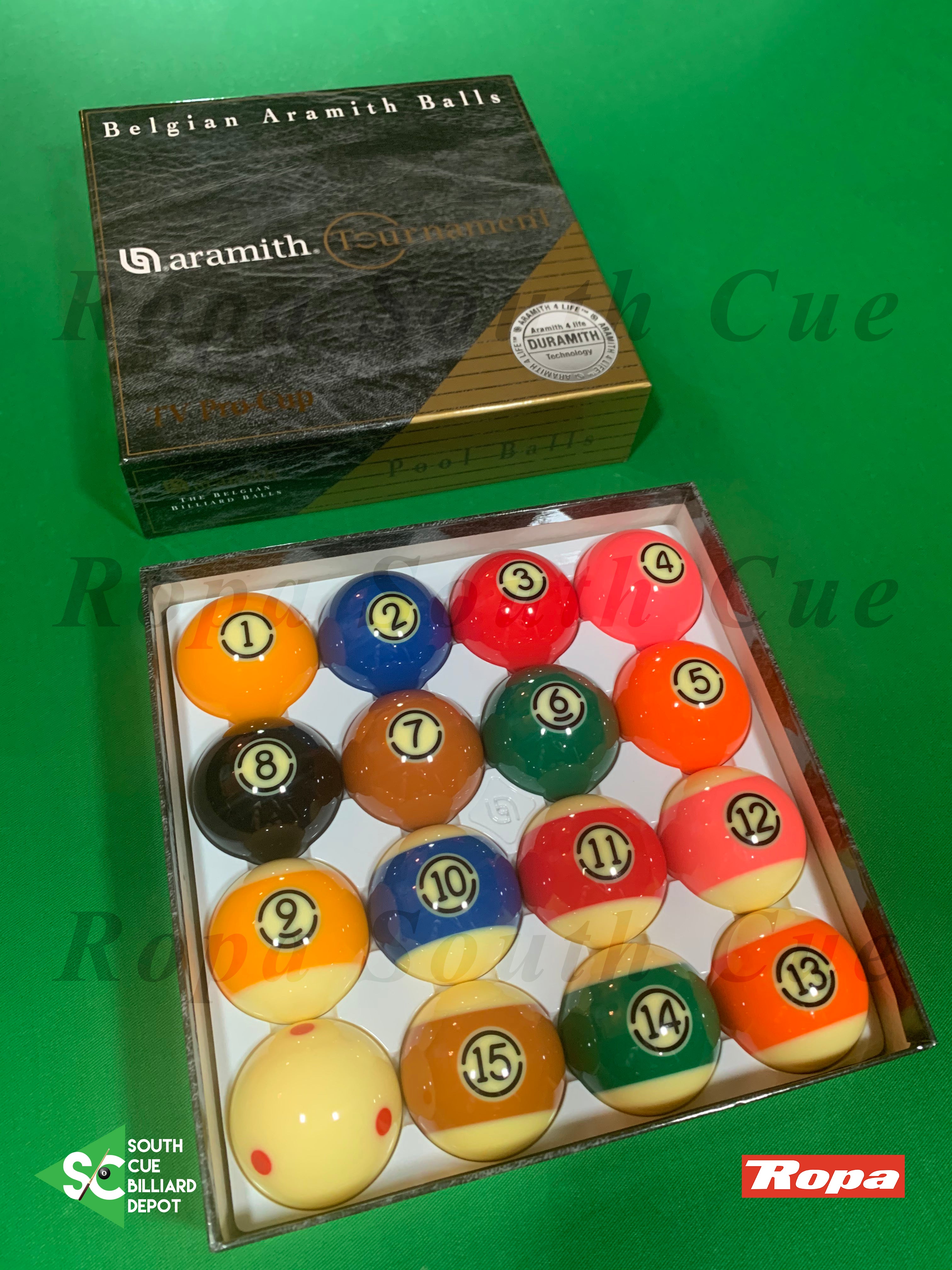 Aramith Duramith™ TV Tournament Billiard Ball Set
